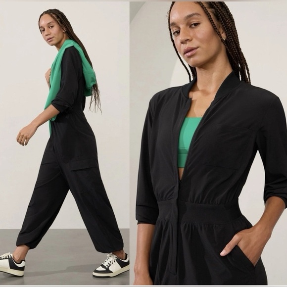 Athleta Pants - ATHLETA BROOKLYN LONG SLEEVE JUMPSUIT